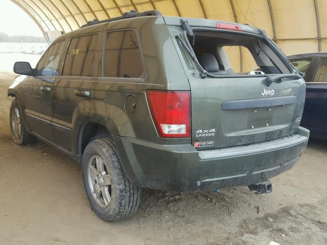 1J8HR48P97C700120 - 2007 JEEP GRAND CHER GREEN photo 3