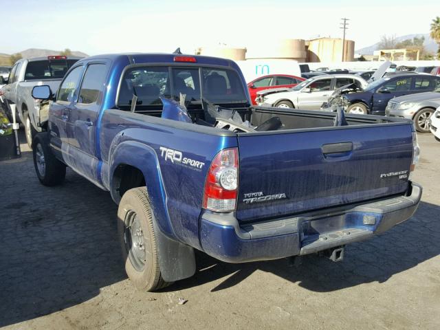 3TMKU4HN1EM040497 - 2014 TOYOTA TACOMA DOU BLUE photo 3