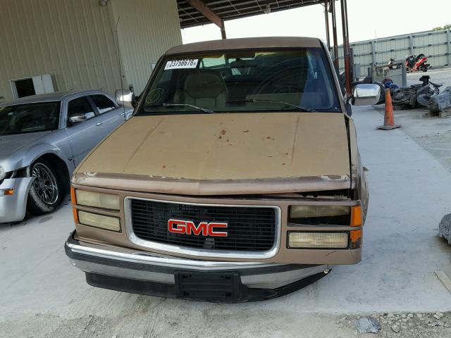 2GDEC19K7R1527280 - 1994 GMC SIERRA C15 BROWN photo 10