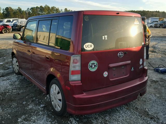 JTLKT324364065481 - 2006 TOYOTA SCION XB RED photo 3