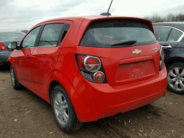 1G1JC6SH1F4102922 - 2015 CHEVROLET SONIC LT RED photo 3