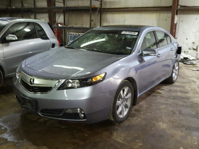 19UUA8F28CA000835 - 2012 ACURA TL BLUE photo 2