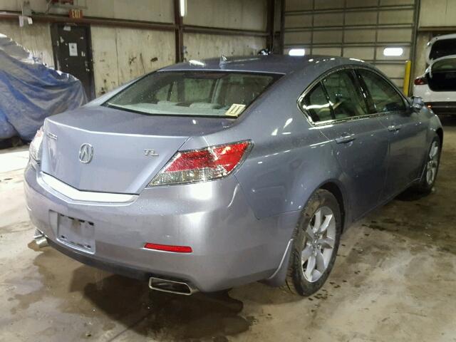 19UUA8F28CA000835 - 2012 ACURA TL BLUE photo 4