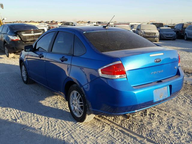 1FAHP3FN4AW247917 - 2010 FORD FOCUS SE BLUE photo 3