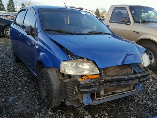 KL1TD52664B169571 - 2004 CHEVROLET AVEO BLUE photo 1