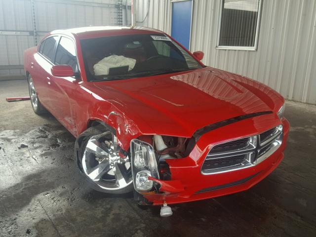 2C3CDXHG6CH125780 - 2012 DODGE CHARGER SX RED photo 1