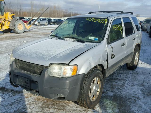 1FMYU93193KE09165 - 2003 FORD ESCAPE XLT SILVER photo 2