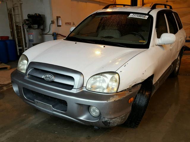 KM8SC73D65U973273 - 2005 HYUNDAI SANTA FE G WHITE photo 2