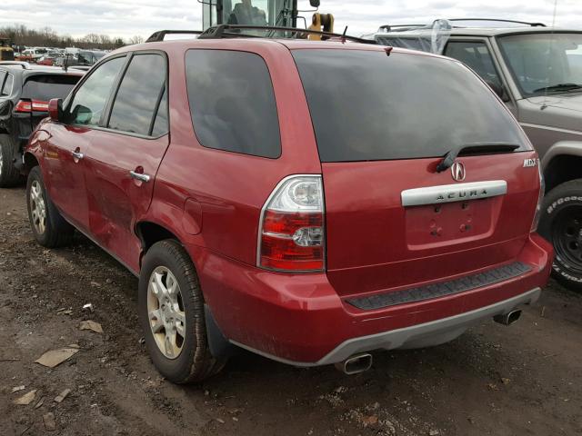 2HNYD18895H560281 - 2005 ACURA MDX TOURIN RED photo 3