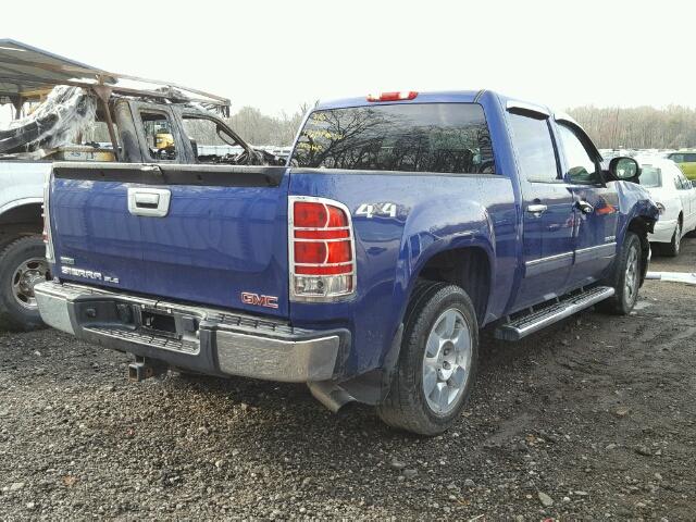 3GTRKVE37AG260796 - 2010 GMC SIERRA BLUE photo 4