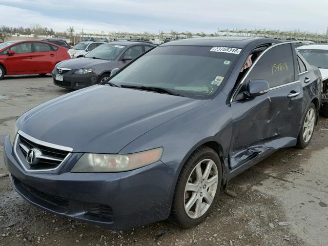 JH4CL96894C037458 - 2004 ACURA TSX CHARCOAL photo 2