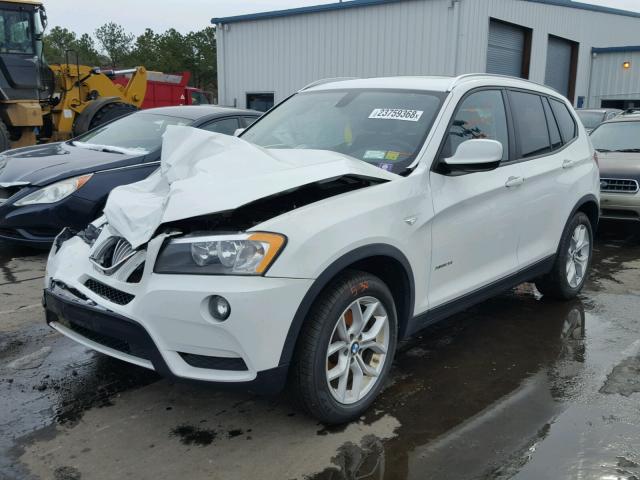 5UXWX9C59D0A32230 - 2013 BMW X3 XDRIVE2 WHITE photo 2