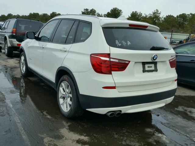 5UXWX9C59D0A32230 - 2013 BMW X3 XDRIVE2 WHITE photo 3