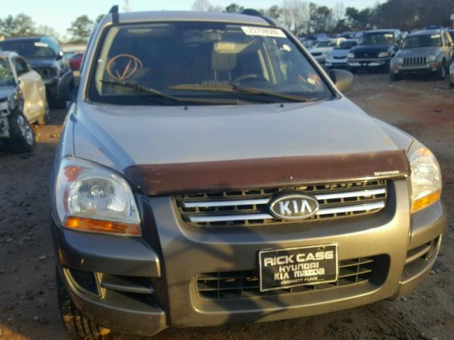 KNDJF724087498506 - 2008 KIA SPORTAGE L SILVER photo 9