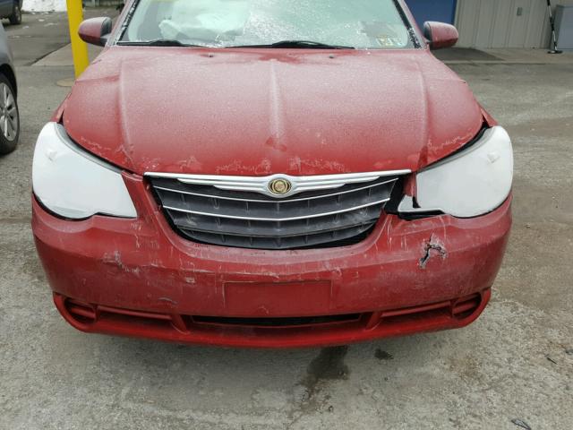 1C3CC5FB3AN146069 - 2010 CHRYSLER SEBRING LI RED photo 9