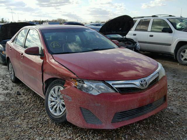 4T1BF1FK8EU796725 - 2014 TOYOTA CAMRY L RED photo 1