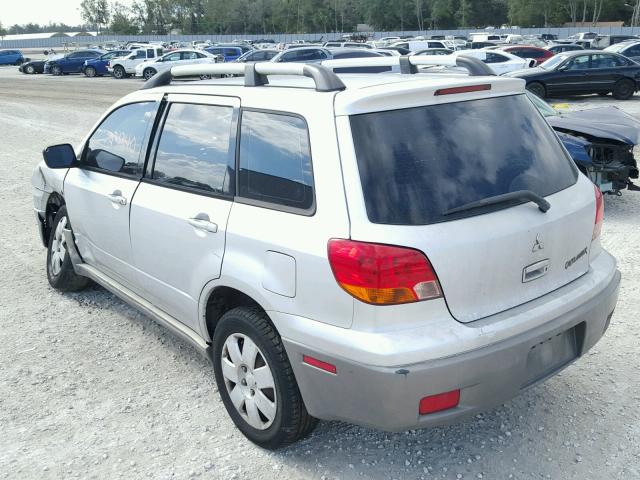 JA4LX31G93U049470 - 2003 MITSUBISHI OUTLANDER GRAY photo 3