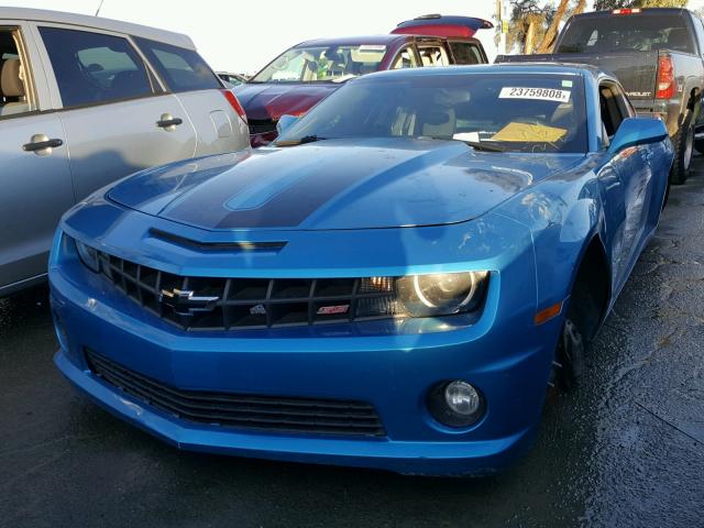 2G1FS1EW4B9144045 - 2011 CHEVROLET CAMARO SS BLACK photo 2