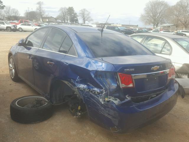 1G1PH5SC7C7236208 - 2012 CHEVROLET CRUZE LTZ BLUE photo 3