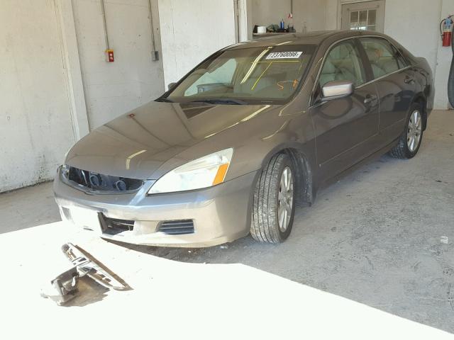 1HGCM66546A063291 - 2006 HONDA ACCORD EX BROWN photo 2