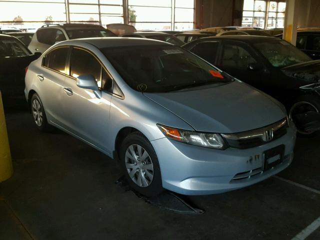 2HGFB2F54CH589820 - 2012 HONDA CIVIC LX SILVER photo 1