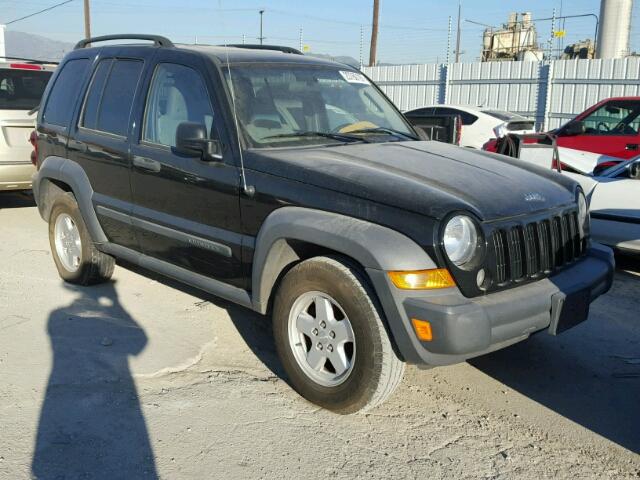 1J4GK48K86W237857 - 2006 JEEP LIBERTY SP BLACK photo 1