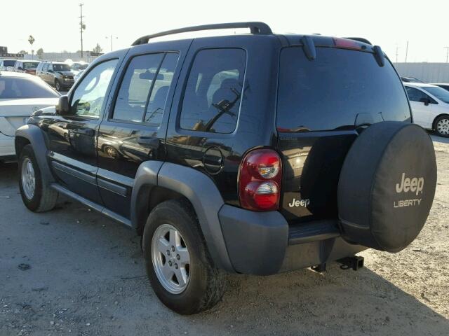 1J4GK48K86W237857 - 2006 JEEP LIBERTY SP BLACK photo 3