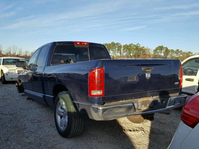 1D7HA18N25J647478 - 2005 DODGE RAM 1500 S BLUE photo 3