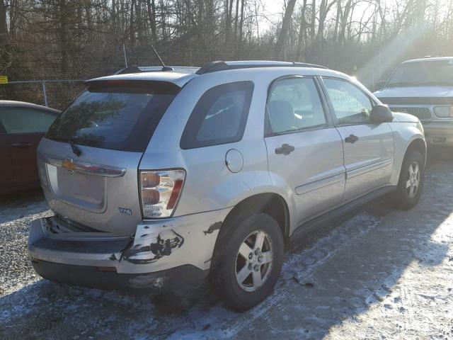 2CNDL13F776093241 - 2007 CHEVROLET EQUINOX LS SILVER photo 4