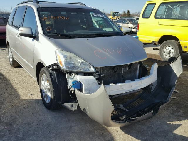 5TDZA22C25S314986 - 2005 TOYOTA SIENNA XLE SILVER photo 1