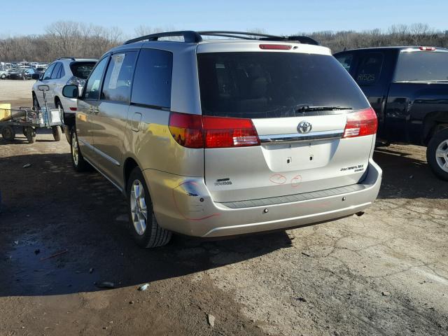 5TDZA22C25S314986 - 2005 TOYOTA SIENNA XLE SILVER photo 3