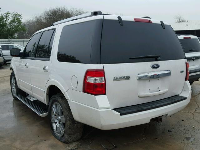 1FMJU1K51AEA07644 - 2010 FORD EXPEDITION WHITE photo 3