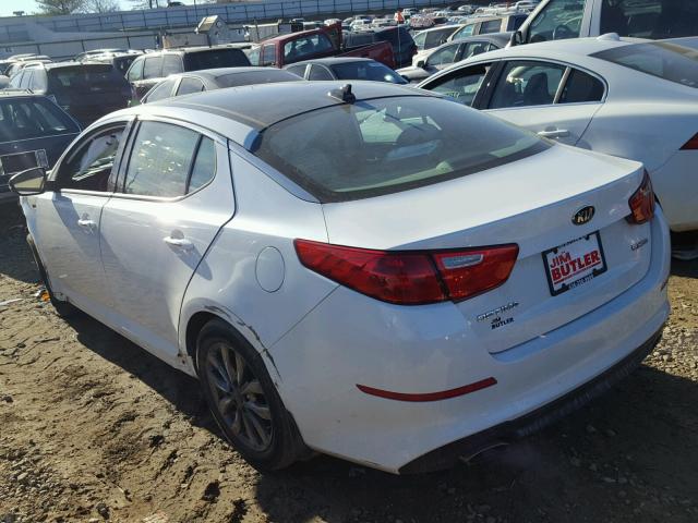 5XXGN4A75FG474536 - 2015 KIA OPTIMA EX WHITE photo 3