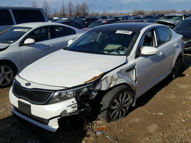 5XXGN4A75FG474536 - 2015 KIA OPTIMA EX WHITE photo 9