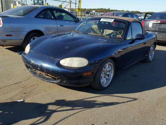 JM1NB3539X0119227 - 1999 MAZDA MX-5 MIATA BLUE photo 2