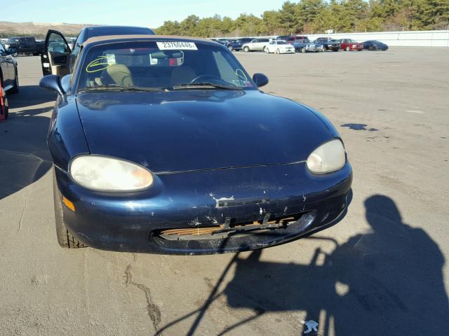 JM1NB3539X0119227 - 1999 MAZDA MX-5 MIATA BLUE photo 9