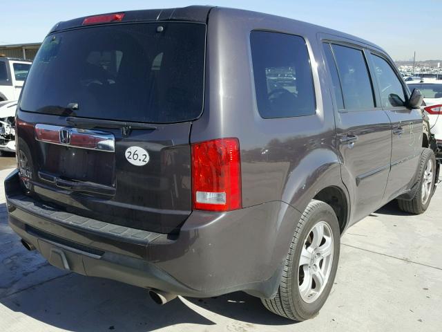 5FNYF3H58CB025477 - 2012 HONDA PILOT EXL GRAY photo 4