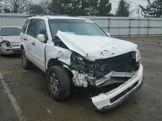 2HKYF18753H569166 - 2003 HONDA PILOT EXL WHITE photo 1