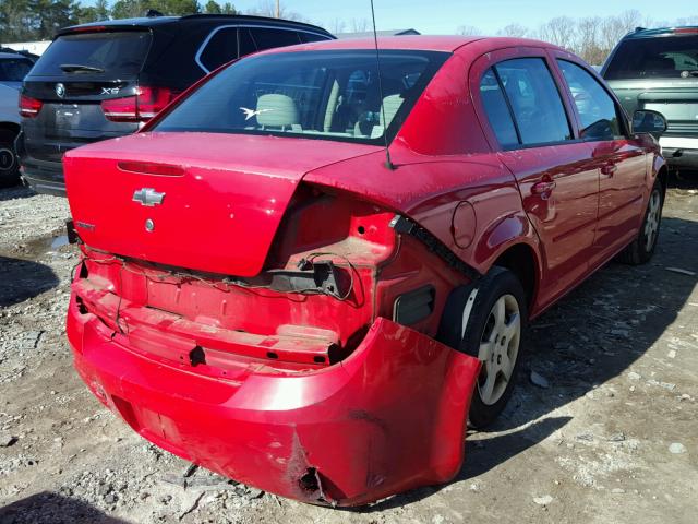 1G1AK52FX57530917 - 2005 CHEVROLET COBALT RED photo 4