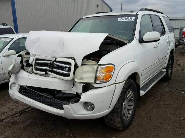 5TDBT48A63S188416 - 2003 TOYOTA SEQUOIA LI WHITE photo 2