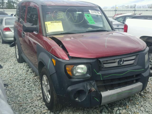 5J6YH27308L001192 - 2008 HONDA ELEMENT LX MAROON photo 1