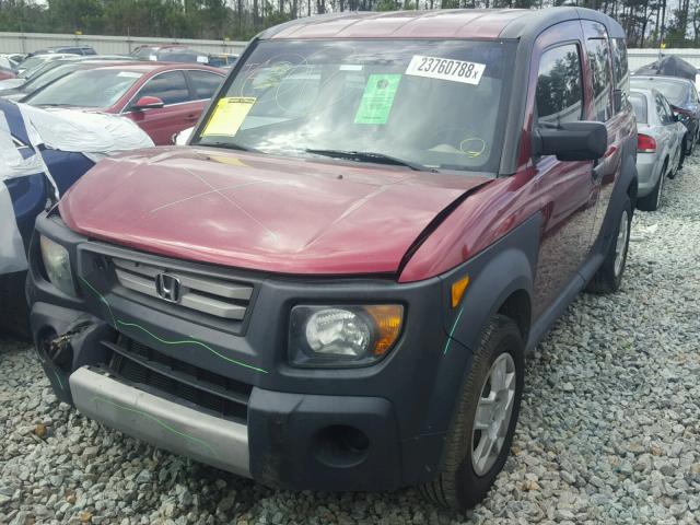 5J6YH27308L001192 - 2008 HONDA ELEMENT LX MAROON photo 2