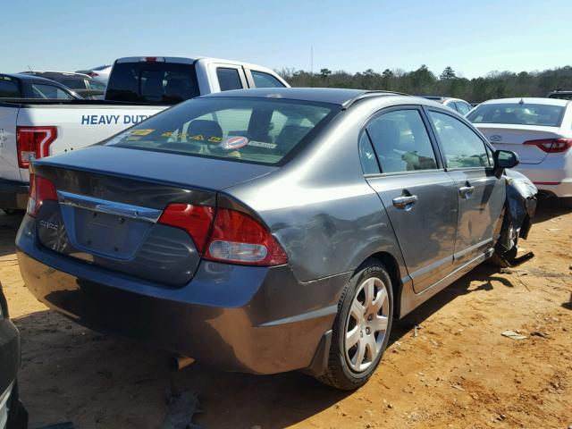 2HGFA1F56AH540385 - 2010 HONDA CIVIC LX GRAY photo 4