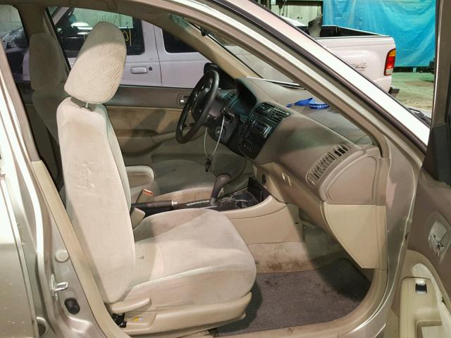 2HGES16532H539317 - 2002 HONDA CIVIC LX BEIGE photo 5