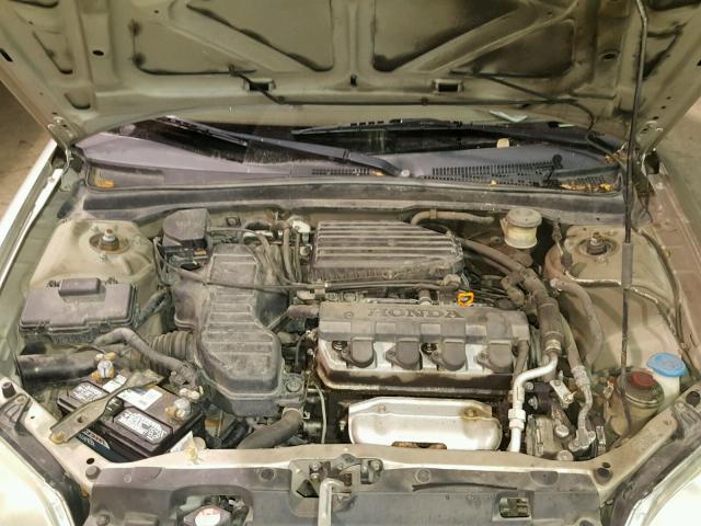 2HGES16532H539317 - 2002 HONDA CIVIC LX BEIGE photo 9