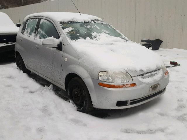 KL1TD66638B213970 - 2008 CHEVROLET AVEO BASE SILVER photo 1