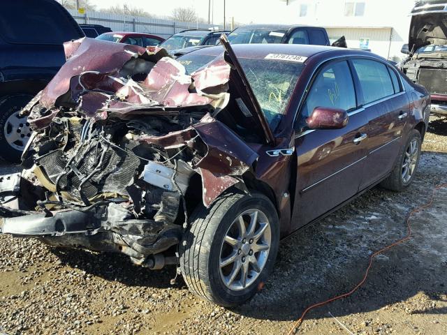 1G4HD57267U193667 - 2007 BUICK LUCERNE CX BURGUNDY photo 2