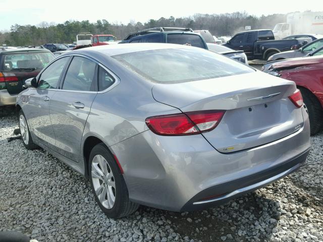 1C3CCCABXFN579150 - 2015 CHRYSLER 200 LIMITE SILVER photo 3