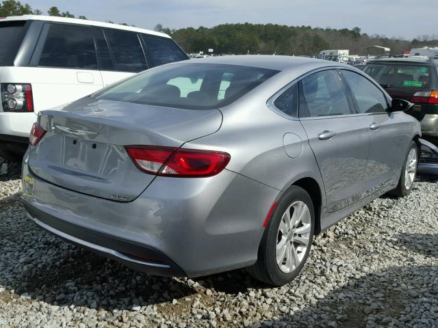 1C3CCCABXFN579150 - 2015 CHRYSLER 200 LIMITE SILVER photo 4