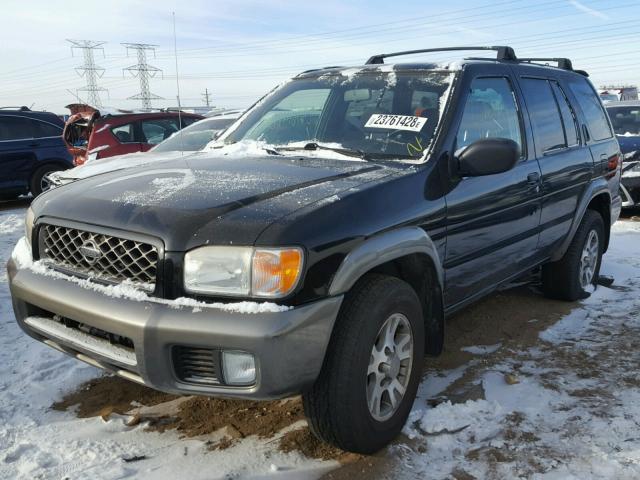 JN8DR07Y41W508459 - 2001 NISSAN PATHFINDER BLACK photo 2